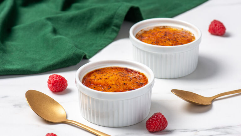 Raspberry Rice Pudding Brūlée