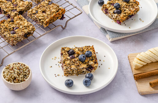 Blueberry Quinoa Breakfast Bars
