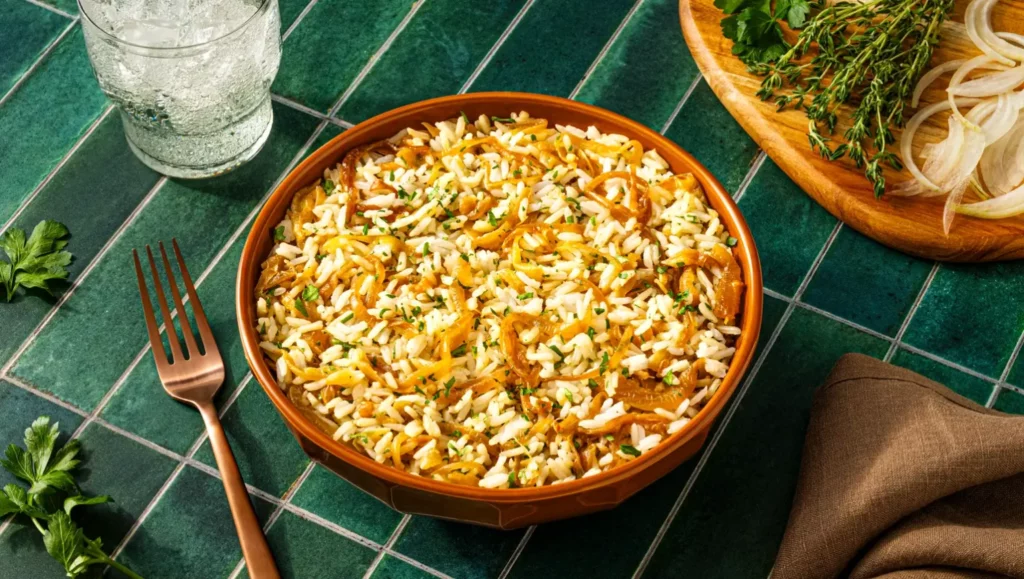 caramelized onion and miso rice stuffing