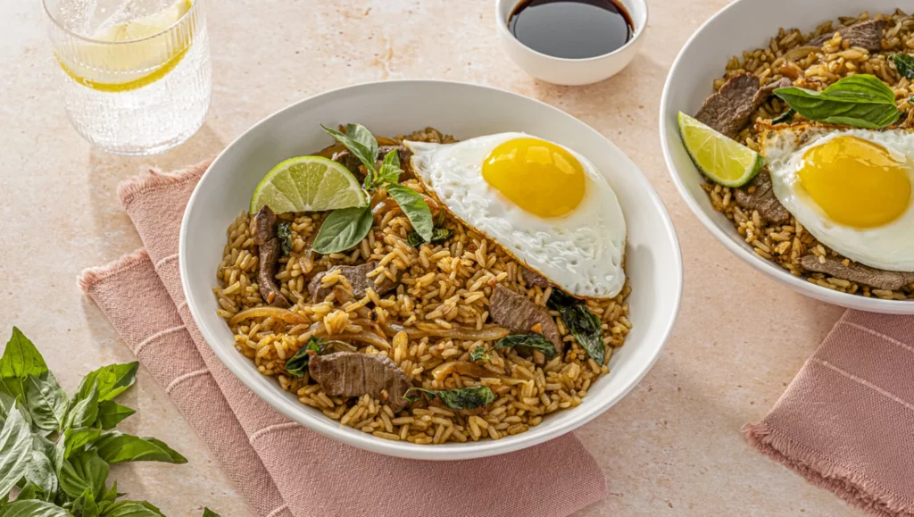 beef thai basil fried rice