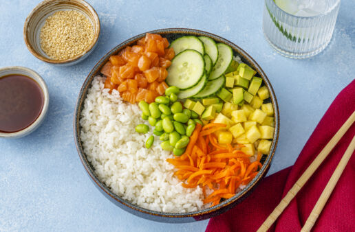 salmon poke bowl